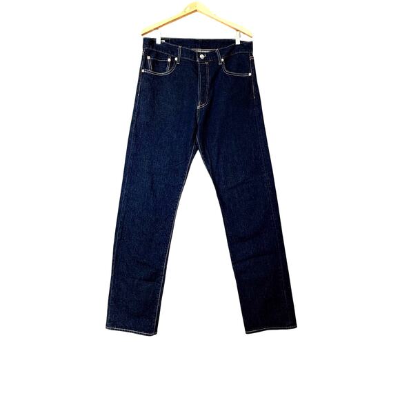 Levis 501 93 Straight 93 Droit Mens Jeans 34x34 Blue Classic Stretch - Picture 1 of 10